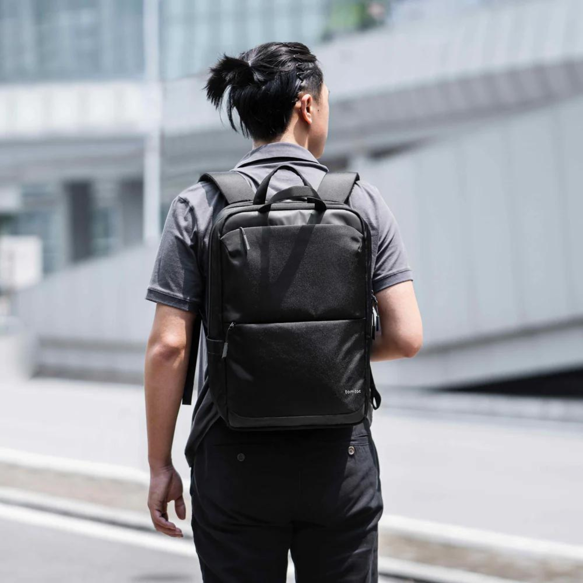 Tomtoc Navigator - T71 Laptop Backpack 18L | Black