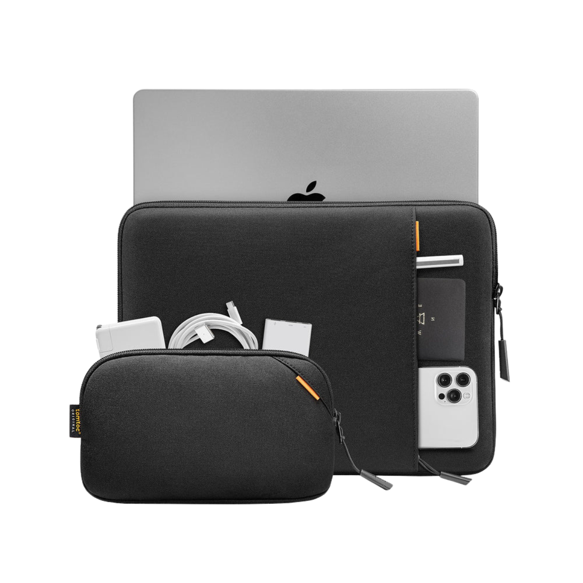 Tomtoc Defender A13 - Laptop Sleeve Kit For 14-inch New MacBook Pro M3/M2/M1 | Grey