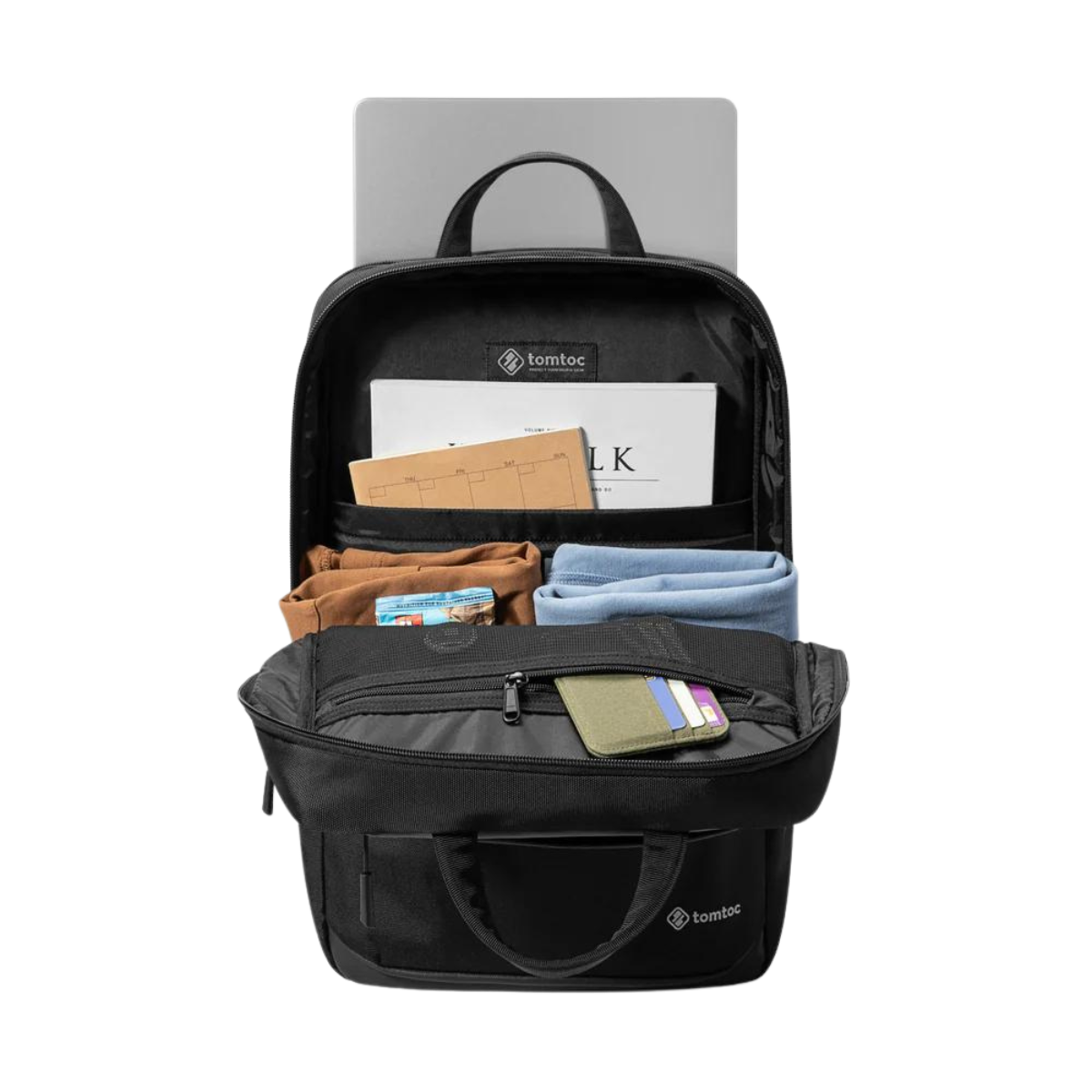 Tomtoc Navigator - T71 Laptop Backpack 18L | Black