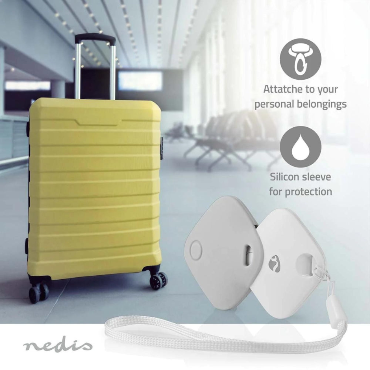 Nedis Smart Tag - Works with Apple 'Find my'- app